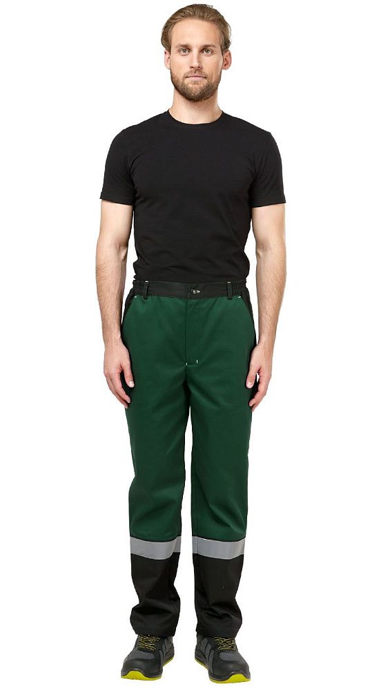 Костюм мужской рабочий летний Джокер МВО с брюками зеленый-черный